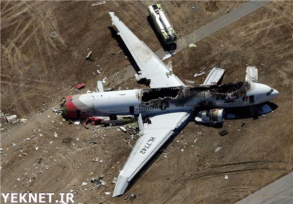 عکس سقوط هواپیمای روسی در صحرای سینا