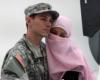 عکس جنجالی سرباز آمریکایی با دختر مسلمان + عكس