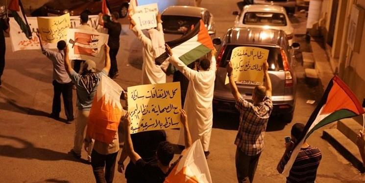 تظاهرات بحرینی ها در مخالفت با توافق سازش با تل آویو