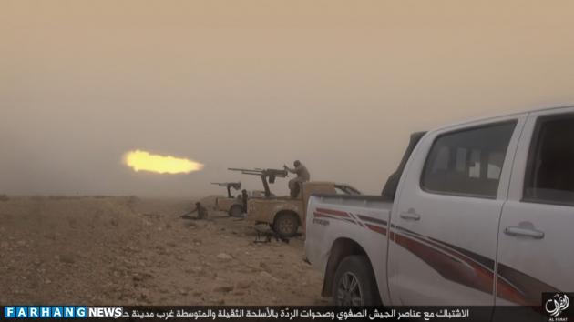 درگیری تروریست های داعش با حشدالشعبی(تصاویر)