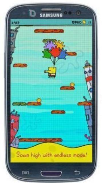 دانلود بازی محبوب و سرگرم کننده Doodle Jump SpongeBob v1.0 – اندروید