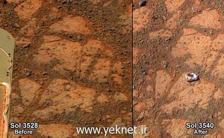 صخره اسرار آمیز بر روی مریخ+عکس 