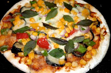 طرز تهیه پیتزا سبزیجات 
