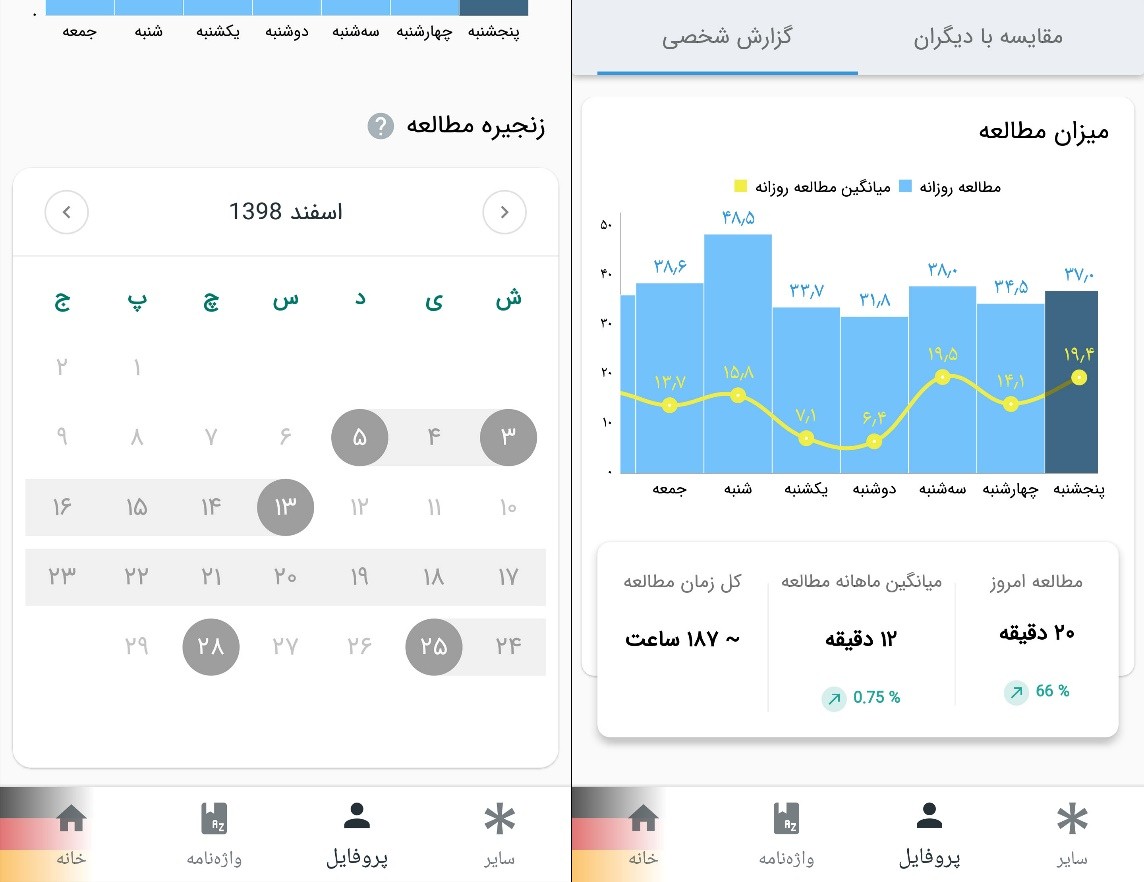 امکانات جدید اپلیکیشن زبان بیاموز (B-amooz) در نسخه 7.1