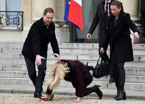 ضایع شدن نخست وزیر دانمارک (عکس)
