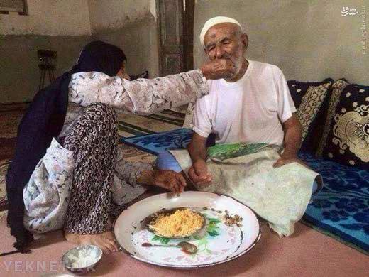 (عکس) زندگی عاشقانه زن و شوهر بوشهری 