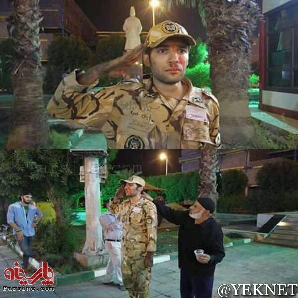 |عکس| اقدام جالب یک سرباز خوزستانی 