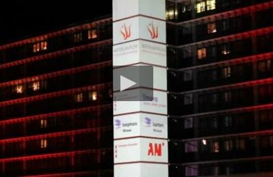 هنر نمایی با نور بر روی ساختمان (فیلم)