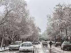 بارش برف در مشکین‌شهر