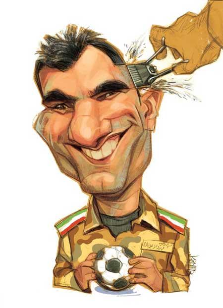 سرباز فراری تیم ملی (کاریکاتور)