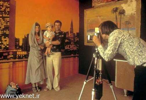زن و مرد تهرانی در آتلیه در دهه 50 +عكس