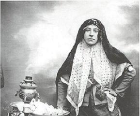 عکس/ یک زن خانه دار قاجار 