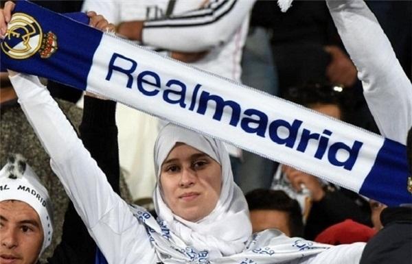 تصاوير/ خانم هاي باحجاب طرفدار رئال مادرید