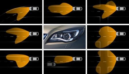 چراغ‌هایی که متناسب با نگاه راننده تغییر می‌ کند 
