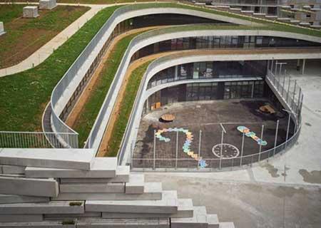 معماری دیدنی مدرسه سبزِ پاریس (تصاویر)