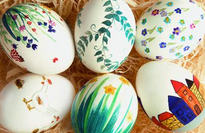 مدل تزیین تخم مرغ رنگی عید نوروز 95