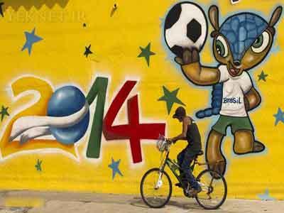 خيابان ها و شهرهاي برزيل در تب و تاب جام جهاني /تصاوير